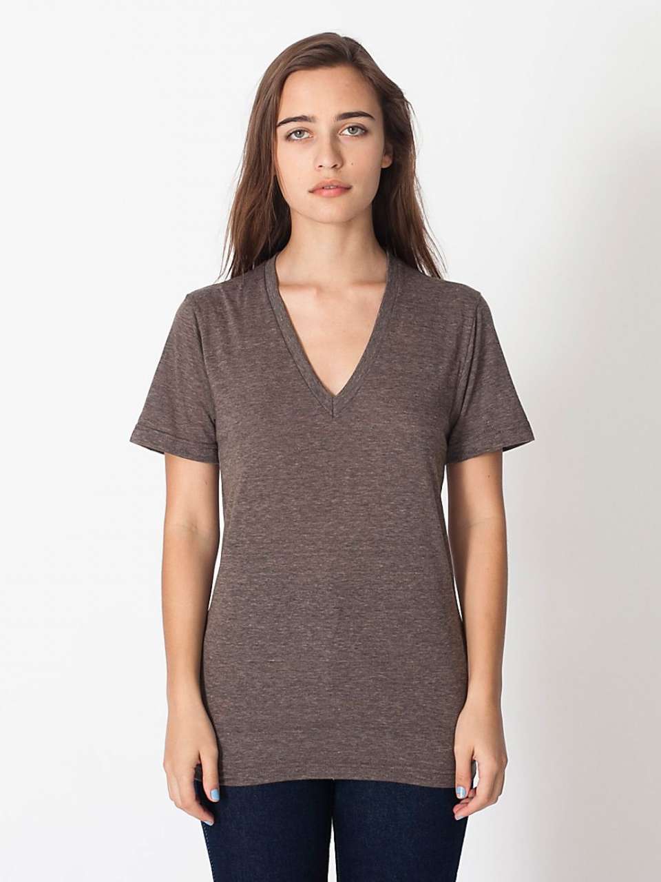 UNISEX TRI-BLEND SHORT SLEEVE V-NECK T-SHIRT