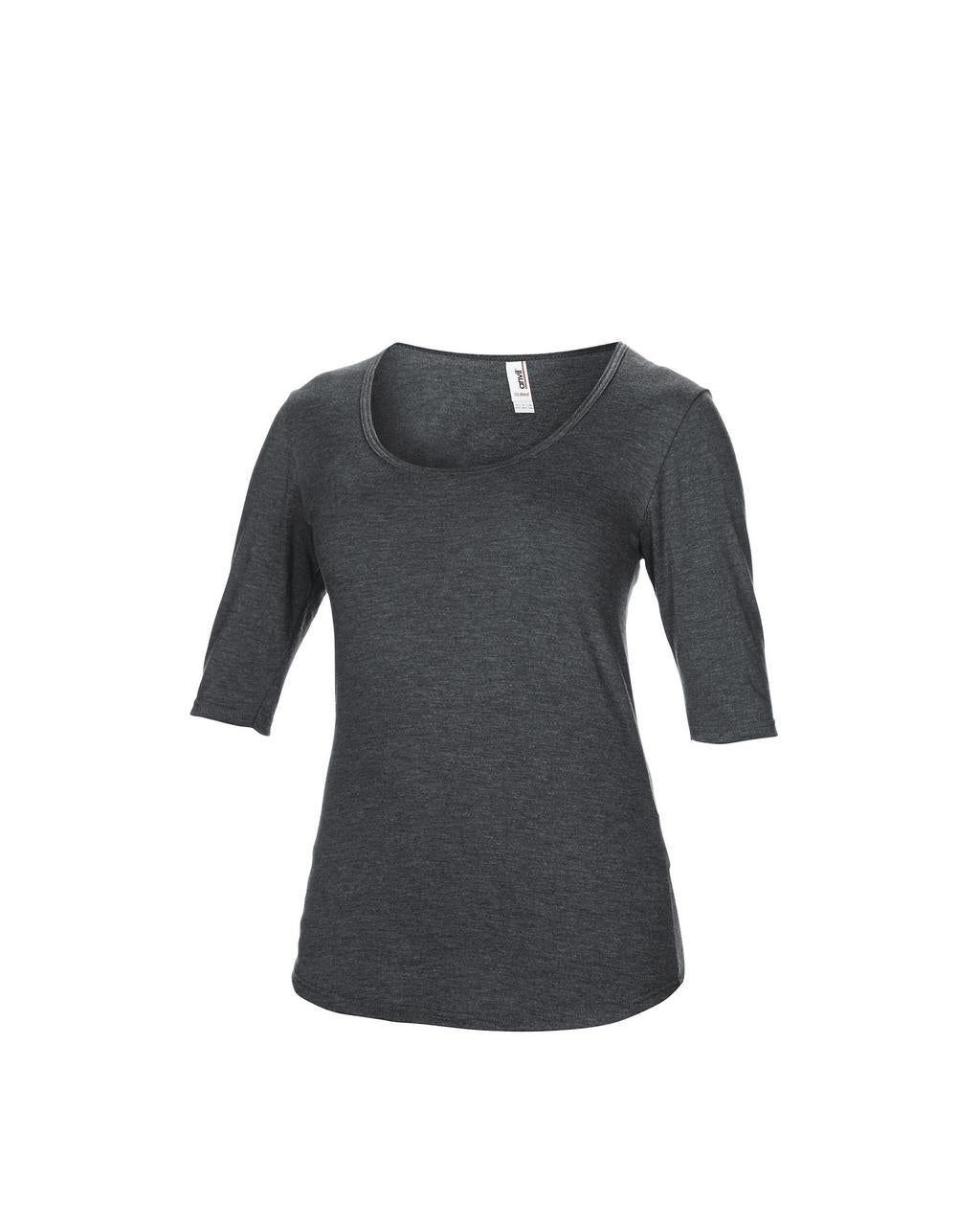 WOMEN’S TRI-BLEND DEEP SCOOP 1/2 SLEEVE TEE
