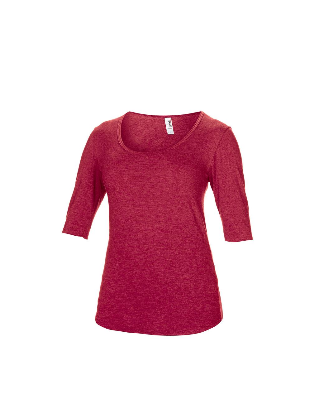 WOMEN’S TRI-BLEND DEEP SCOOP 1/2 SLEEVE TEE