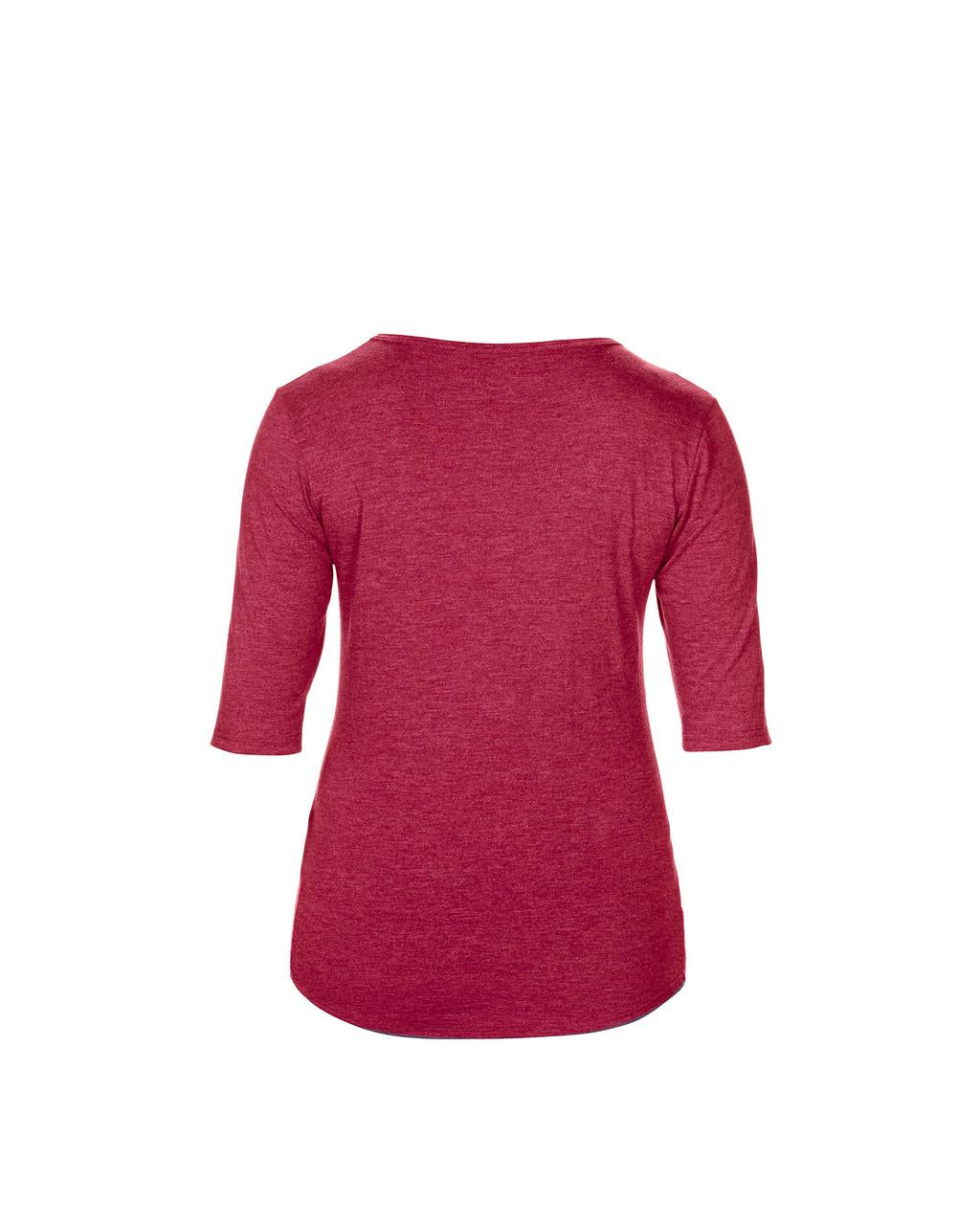 WOMEN’S TRI-BLEND DEEP SCOOP 1/2 SLEEVE TEE