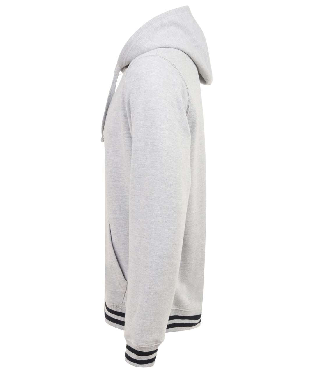 HOODIE WITH STRIPED CUFFS