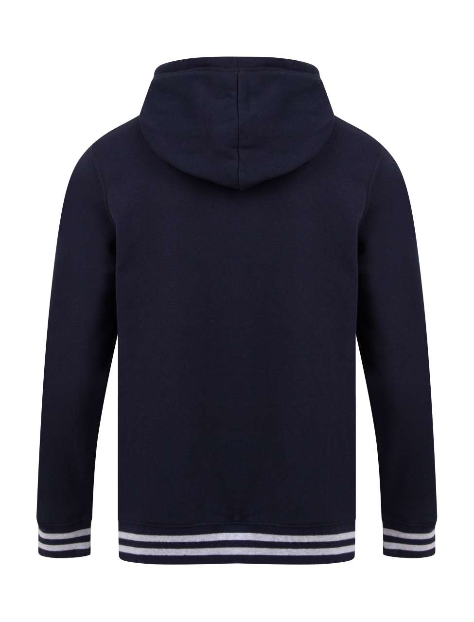 HOODIE WITH STRIPED CUFFS