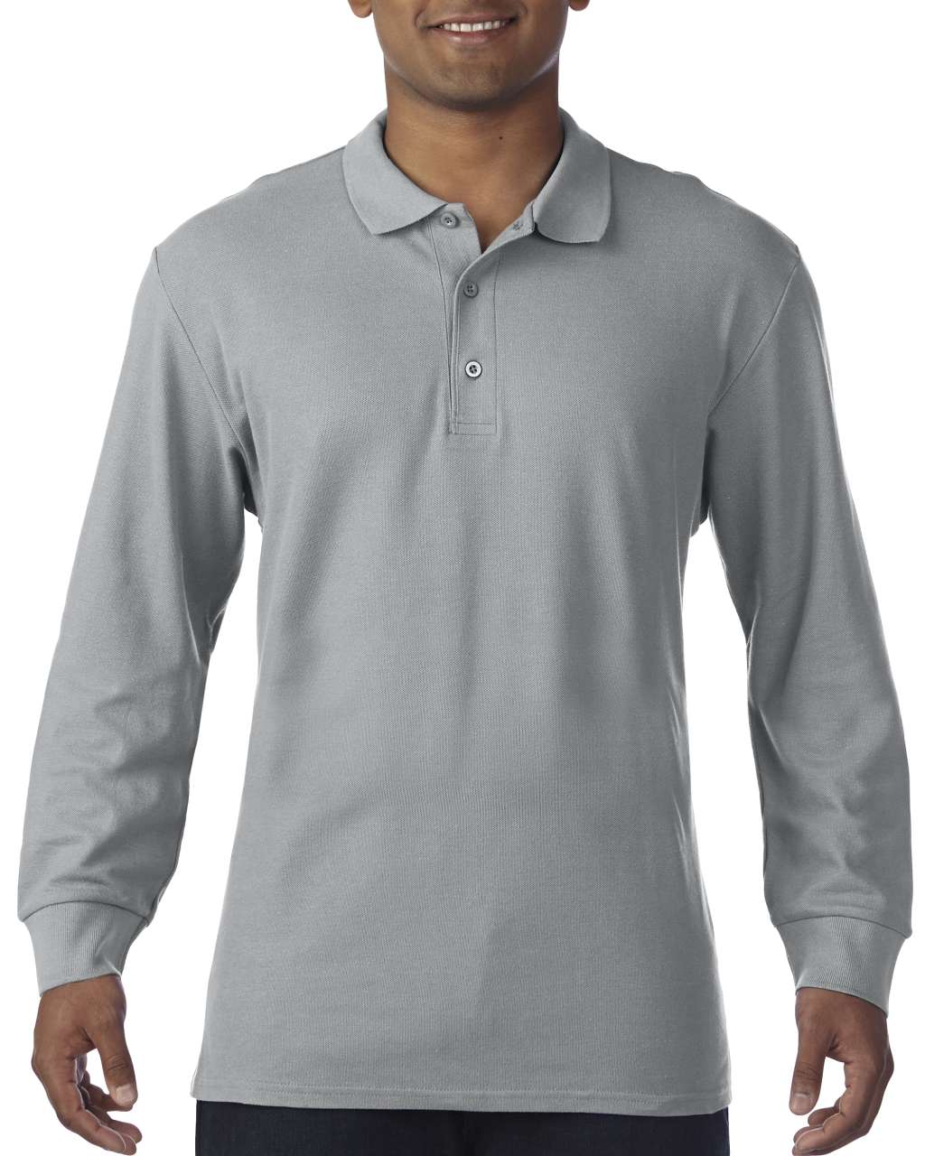 PREMIUM COTTON<SUP>®</SUP> ADULT LONG SLEEVE DOUBLE PIQUÉ POLO
