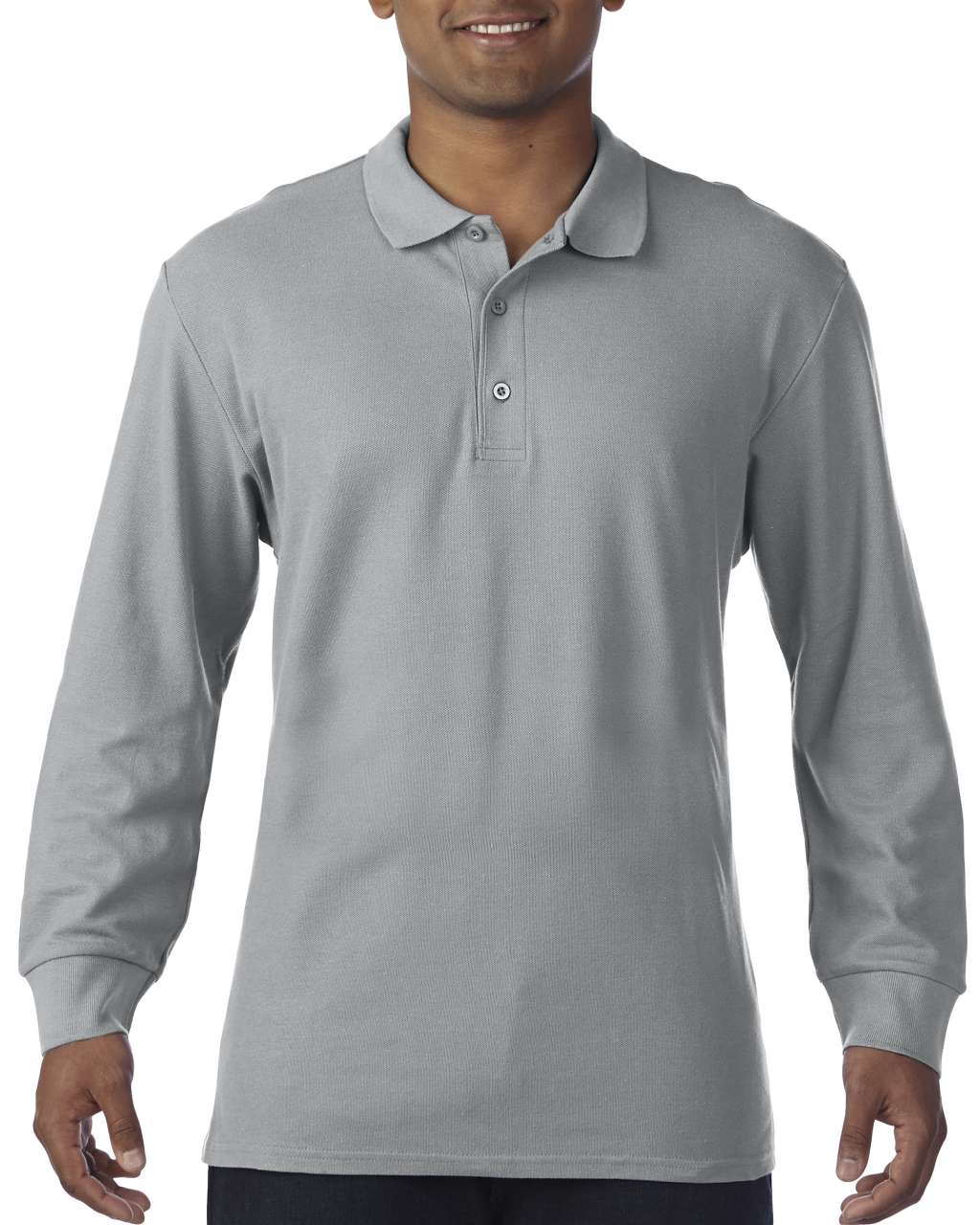 PREMIUM COTTON<SUP>®</SUP> ADULT LONG SLEEVE DOUBLE PIQUÉ POLO