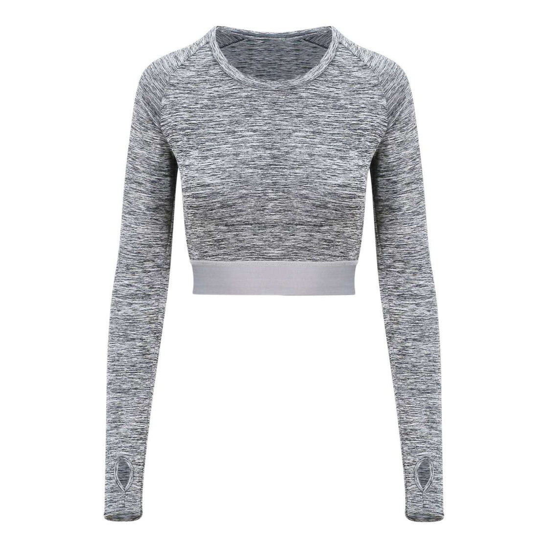 WOMEN'S LONG SLEEVE CROP T