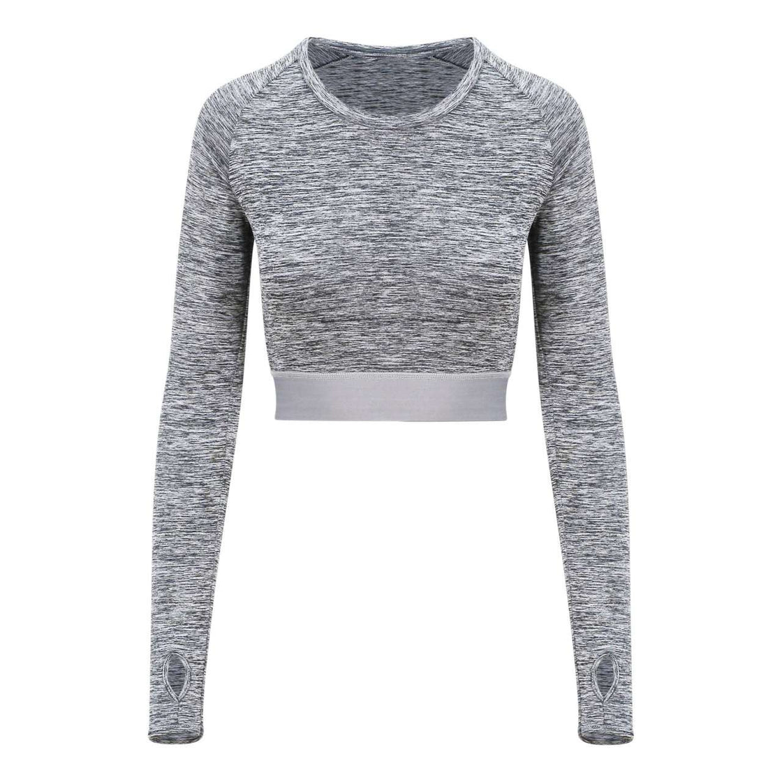 WOMEN'S LONG SLEEVE CROP T