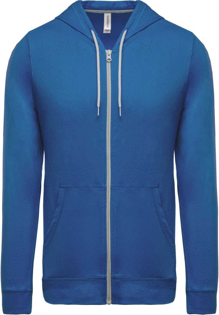 LIGHTWEIGHT COTTON HOODED SWEATSHIRT