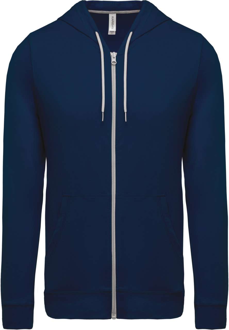 LIGHTWEIGHT COTTON HOODED SWEATSHIRT