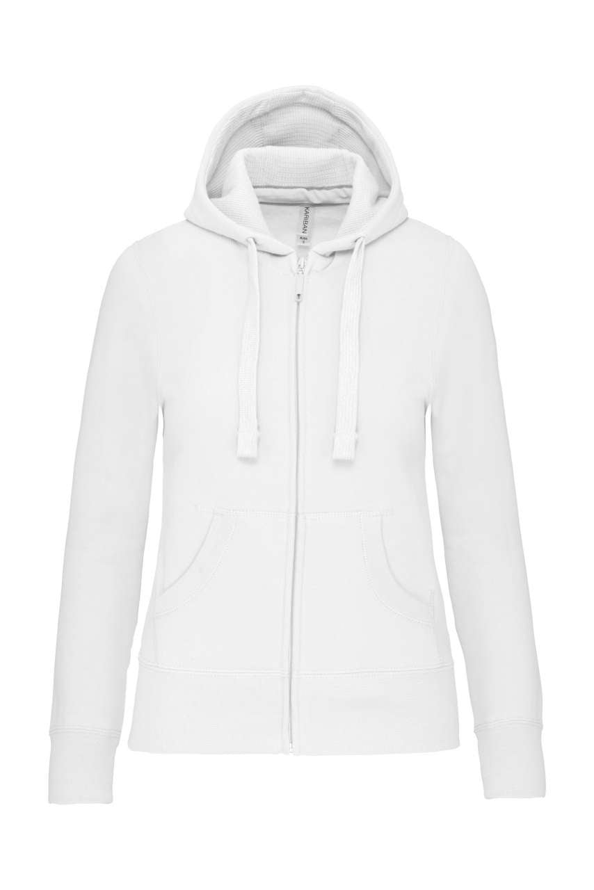 LADIES' FULL ZIP HOODED SWEATSHIRT
