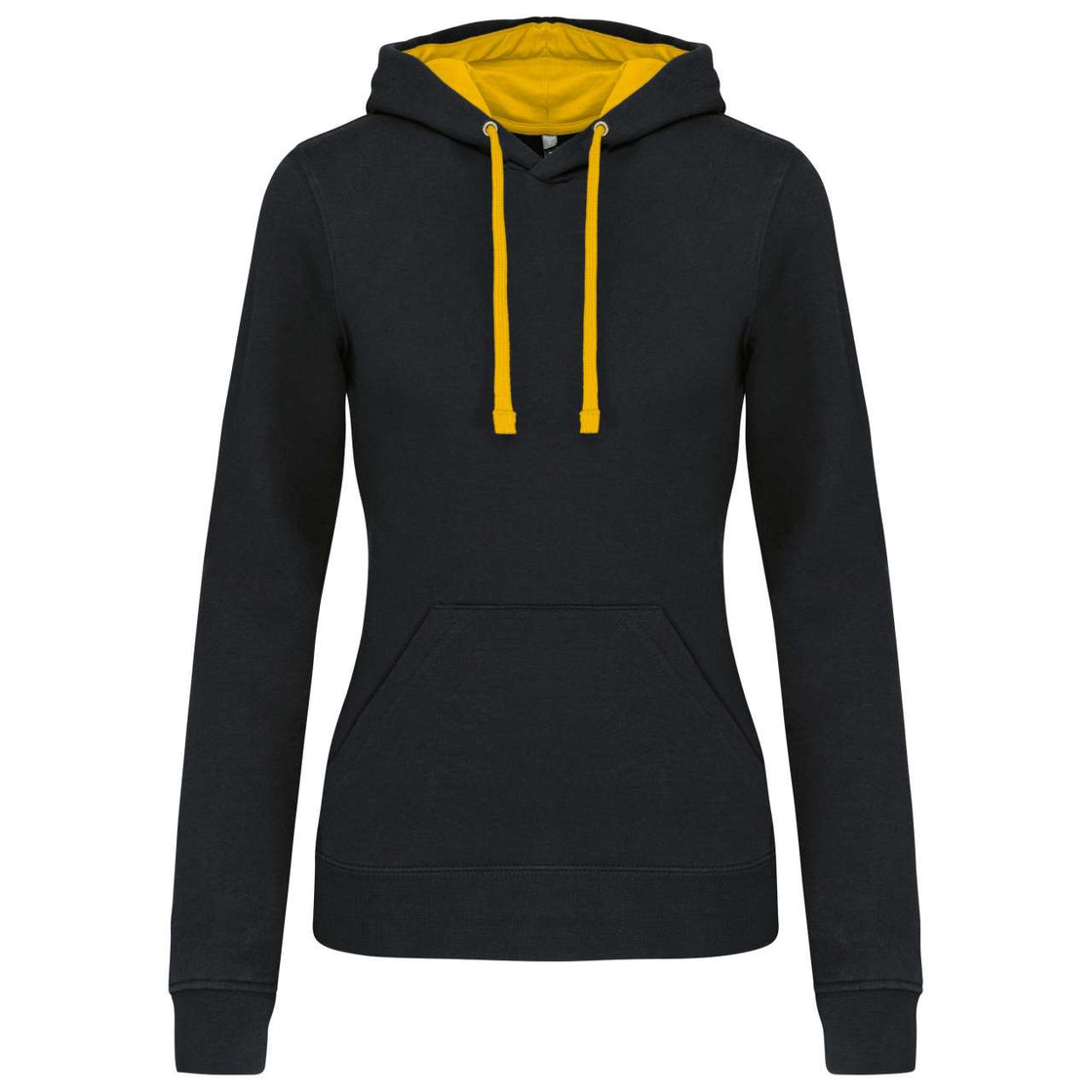 LADIES’ CONTRAST HOODED SWEATSHIRT