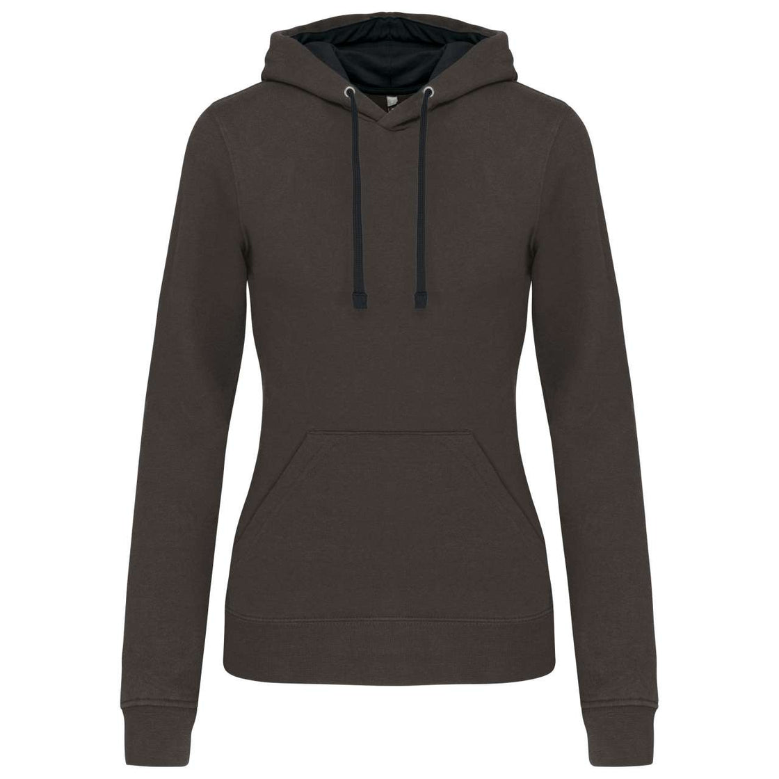 LADIES’ CONTRAST HOODED SWEATSHIRT