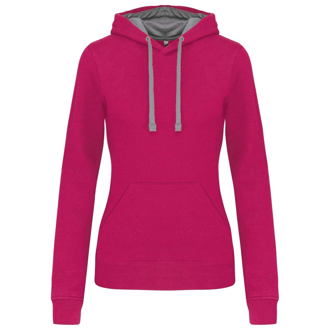 LADIES’ CONTRAST HOODED SWEATSHIRT