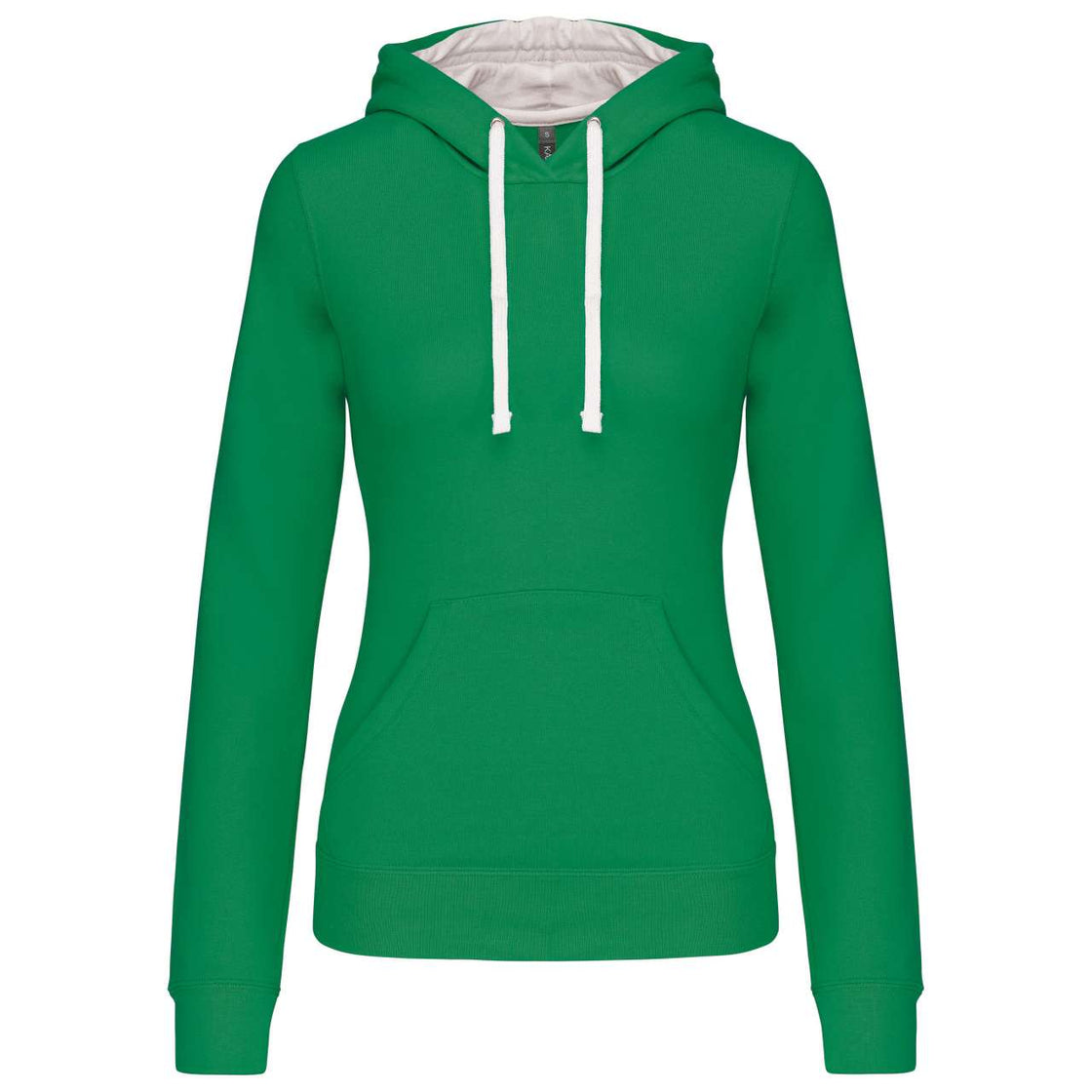 LADIES’ CONTRAST HOODED SWEATSHIRT