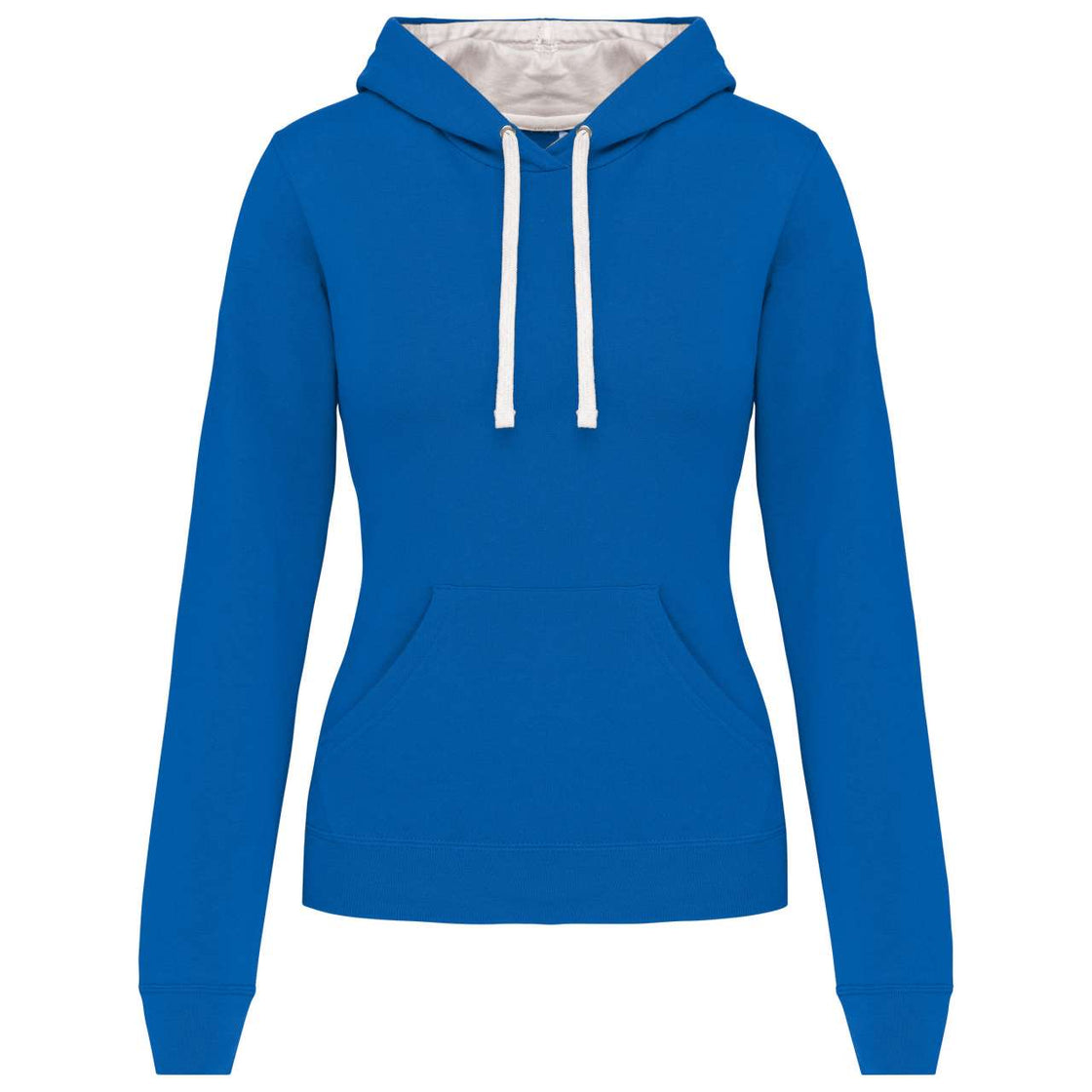 LADIES’ CONTRAST HOODED SWEATSHIRT