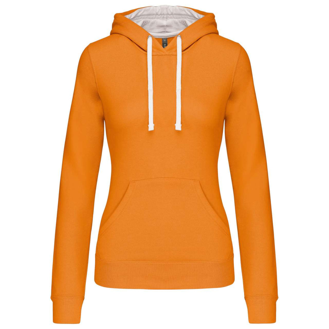 LADIES’ CONTRAST HOODED SWEATSHIRT