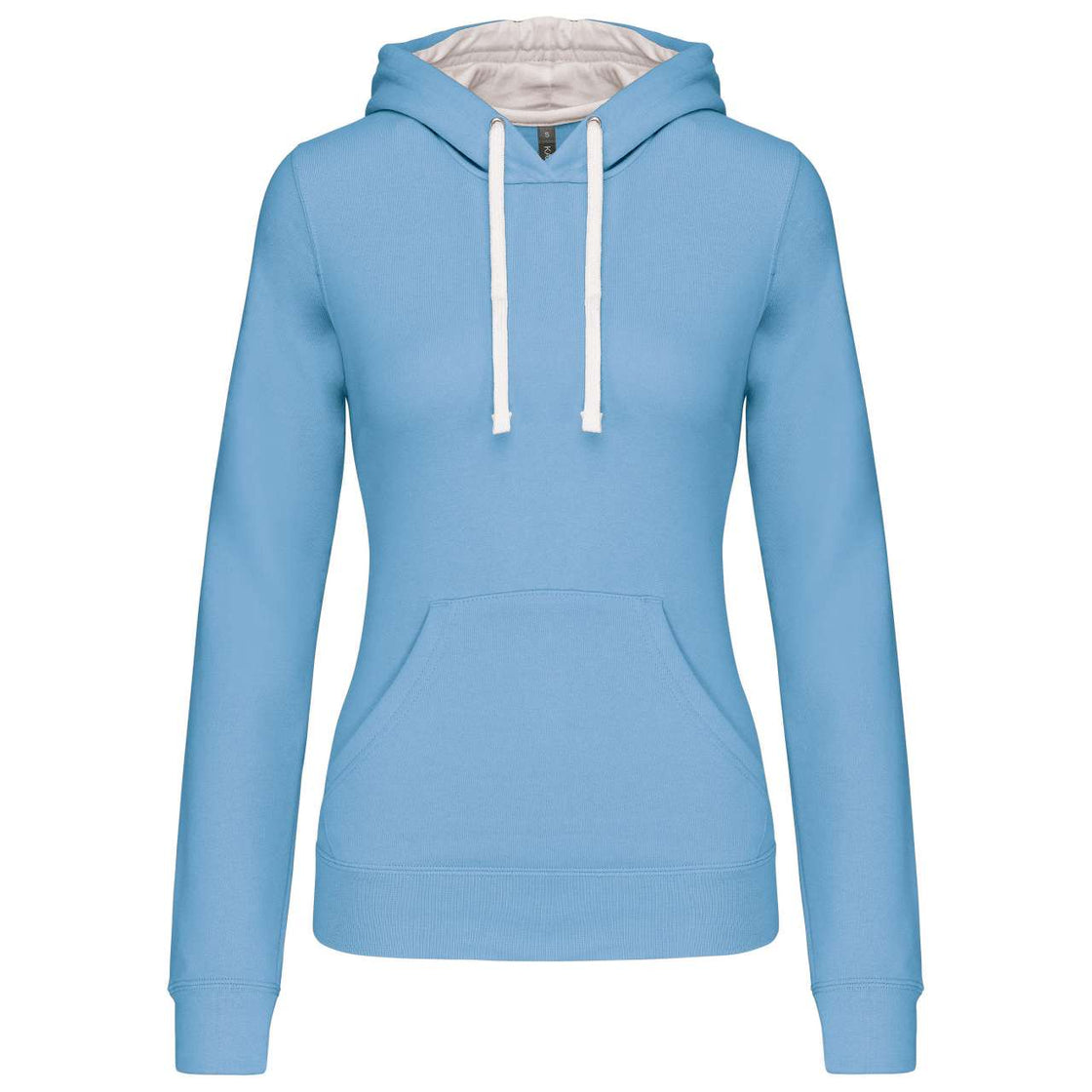 LADIES’ CONTRAST HOODED SWEATSHIRT