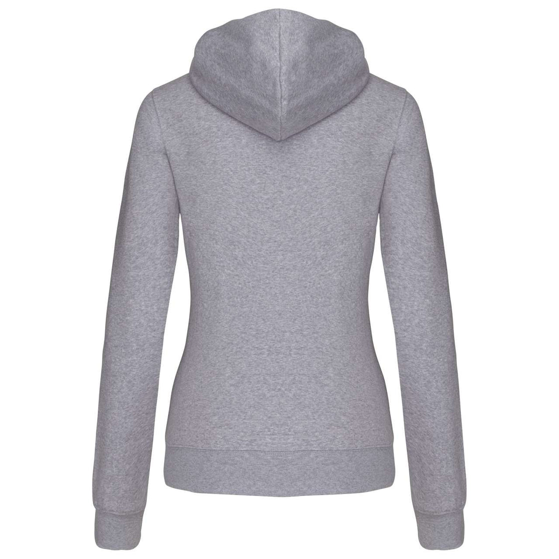 LADIES’ CONTRAST HOODED FULL ZIP SWEATSHIRT