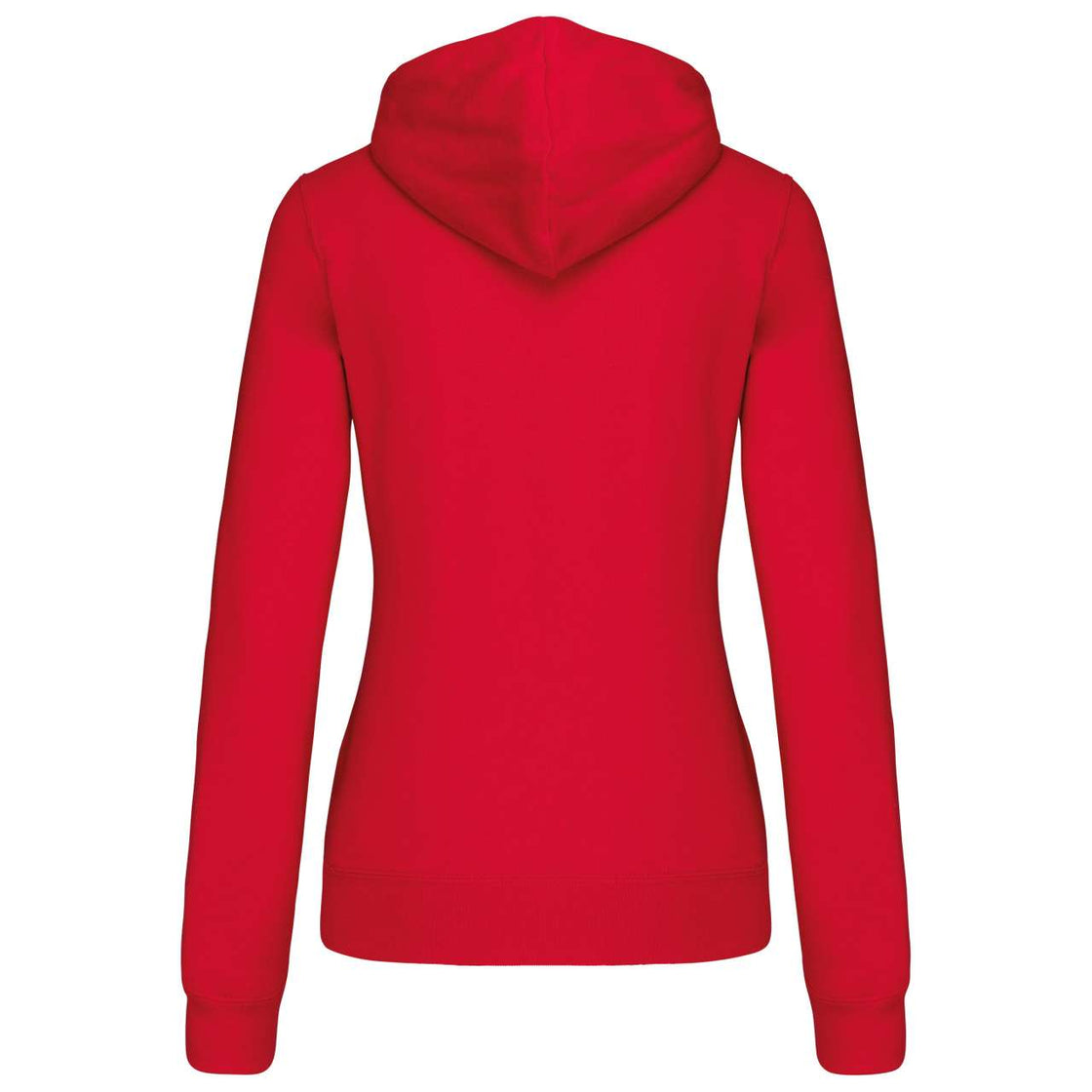 LADIES’ CONTRAST HOODED FULL ZIP SWEATSHIRT