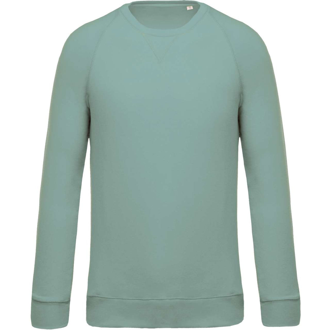 MEN'S ORGANIC COTTON CREW NECK RAGLAN SLEEVE SWEATSHIRT