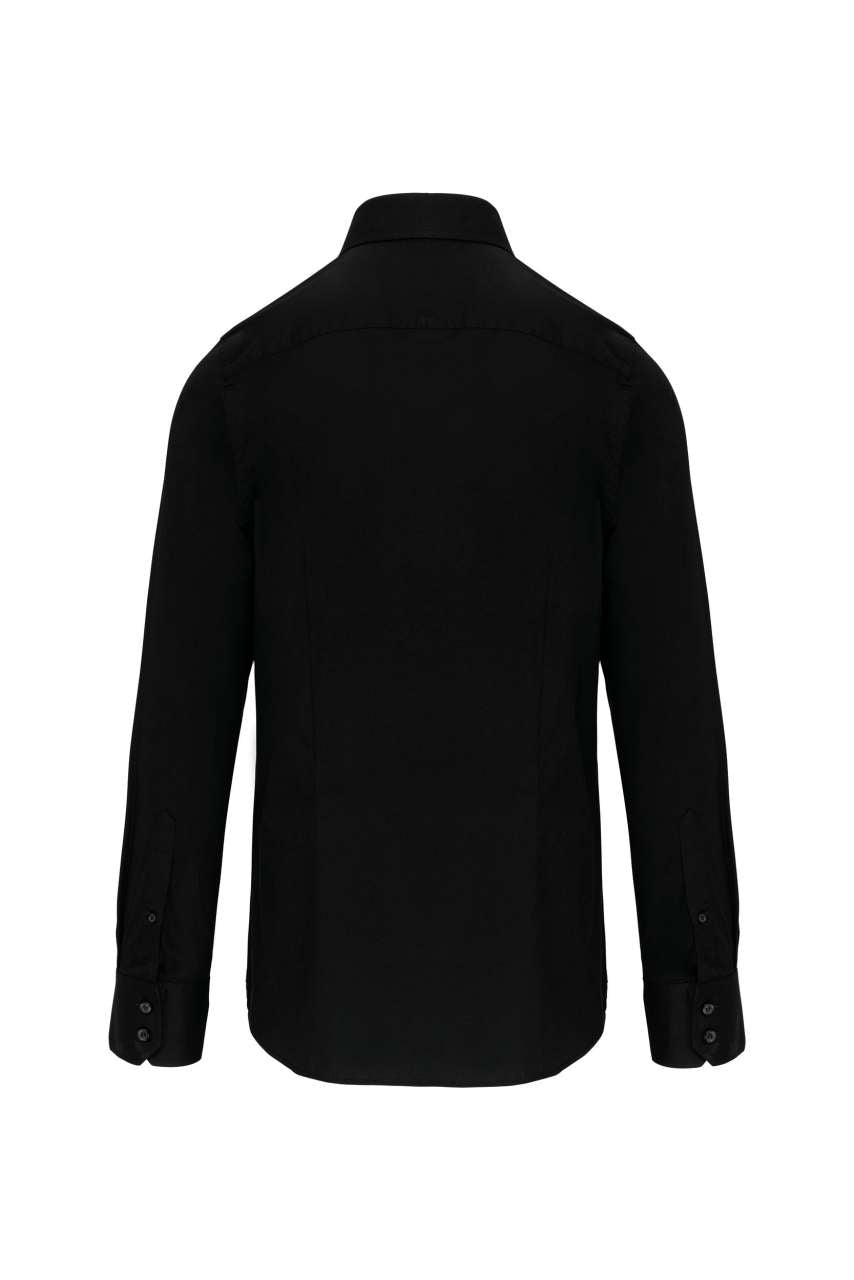 LONG-SLEEVED COTTON/ELASTANE SHIRT