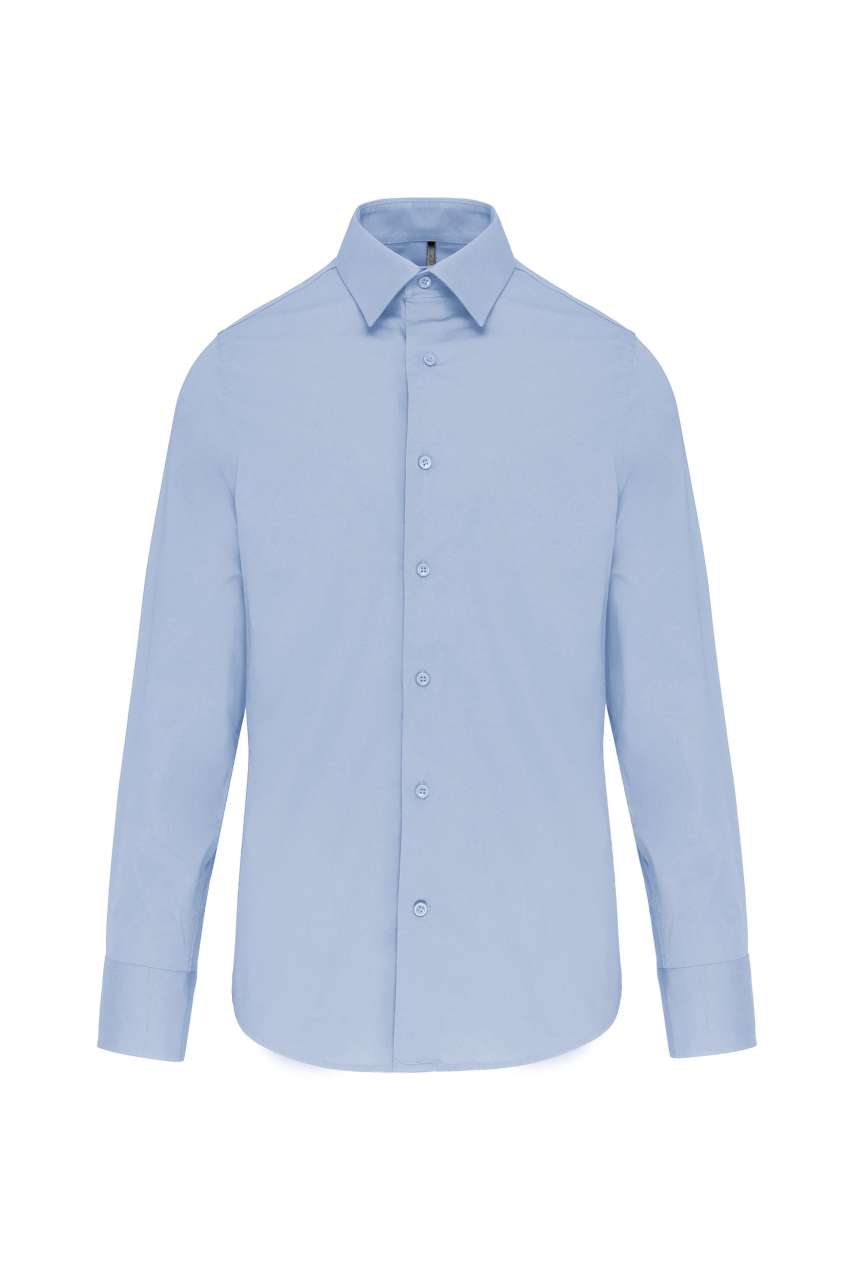 LONG-SLEEVED COTTON/ELASTANE SHIRT