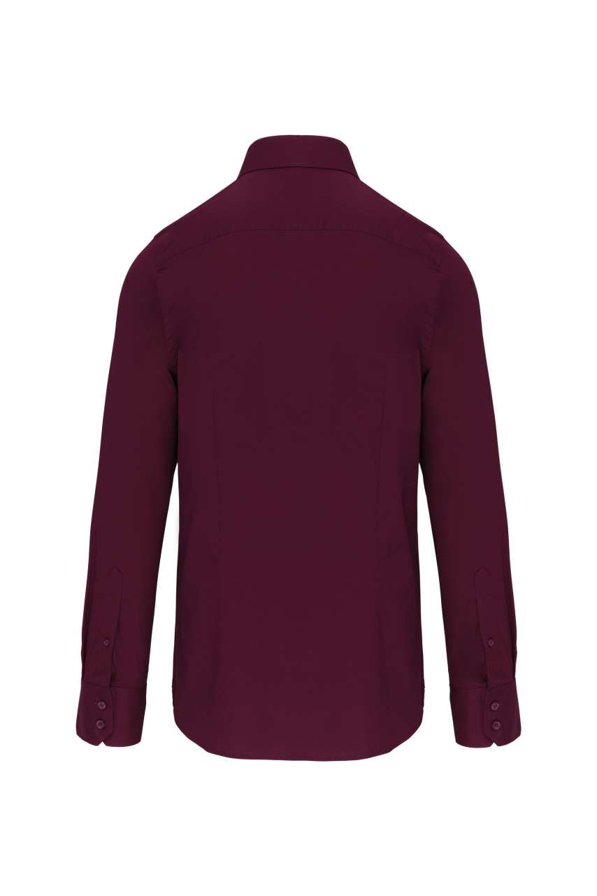 LONG-SLEEVED COTTON/ELASTANE SHIRT