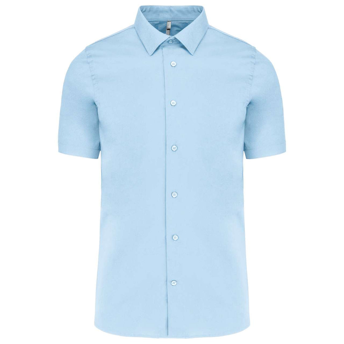 SHORT-SLEEVED COTTON/ELASTANE SHIRT