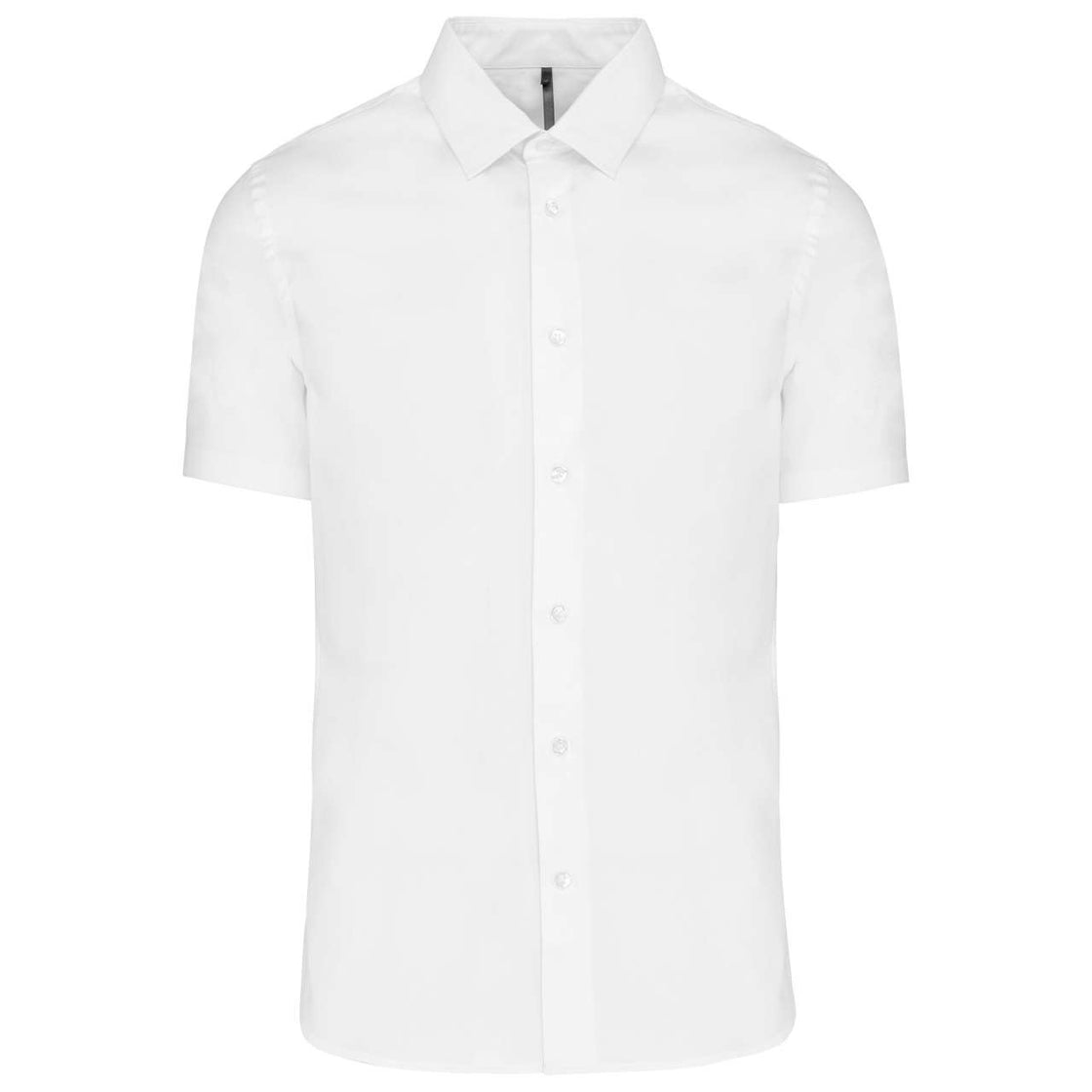 SHORT-SLEEVED COTTON/ELASTANE SHIRT