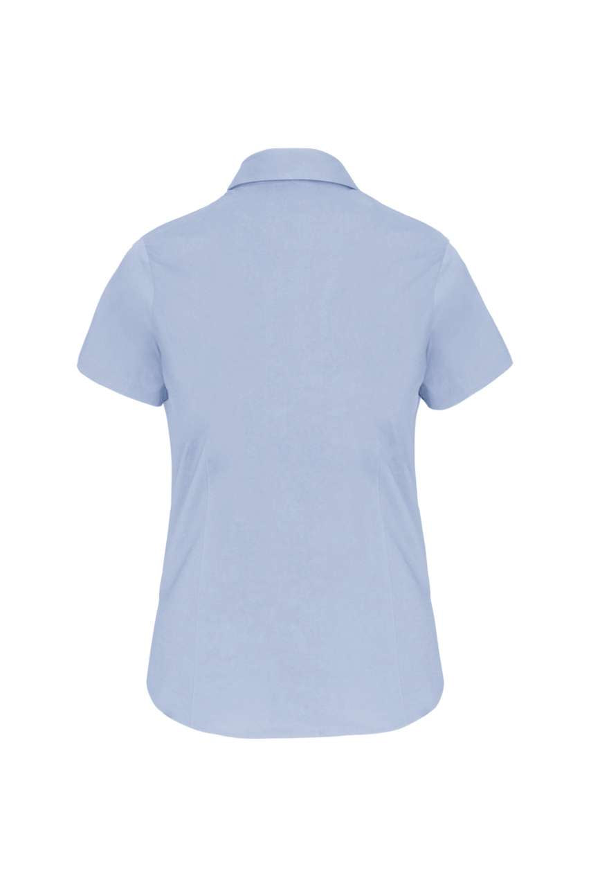 LADIES' SHORT-SLEEVED COTTON/ELASTANE SHIRT