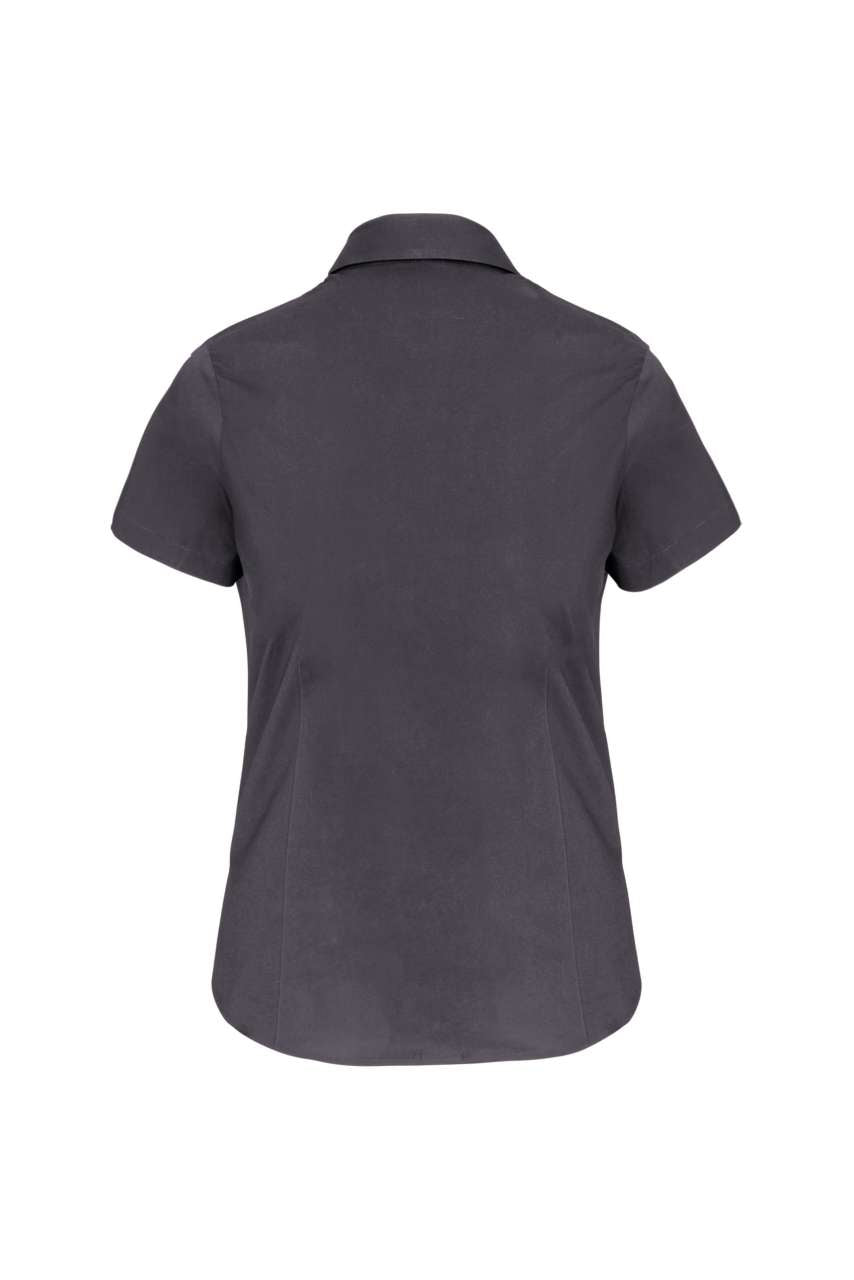 LADIES' SHORT-SLEEVED COTTON/ELASTANE SHIRT