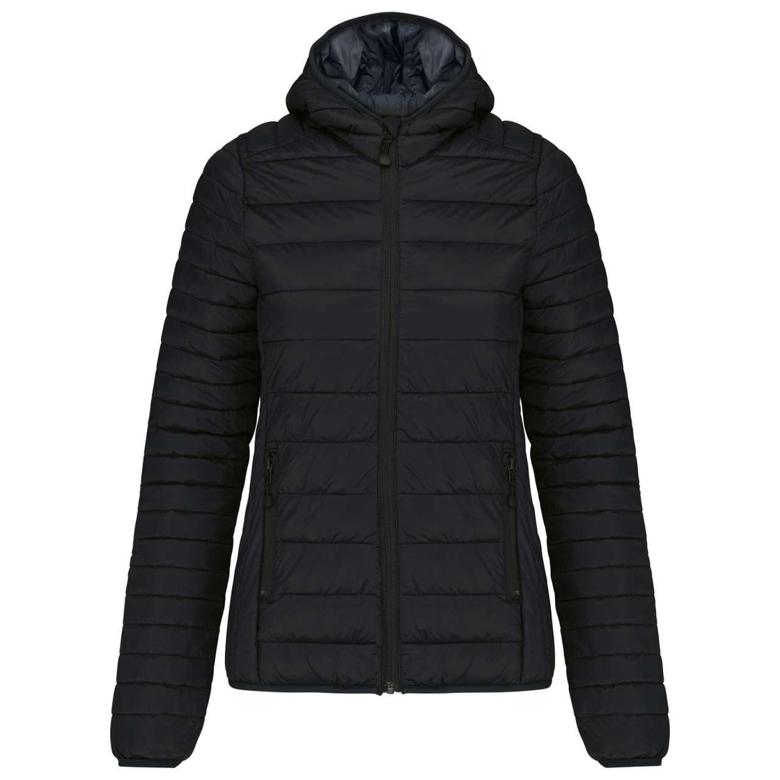 LADIES' LIGHTWEIGHT HOODED PADDED JACKET