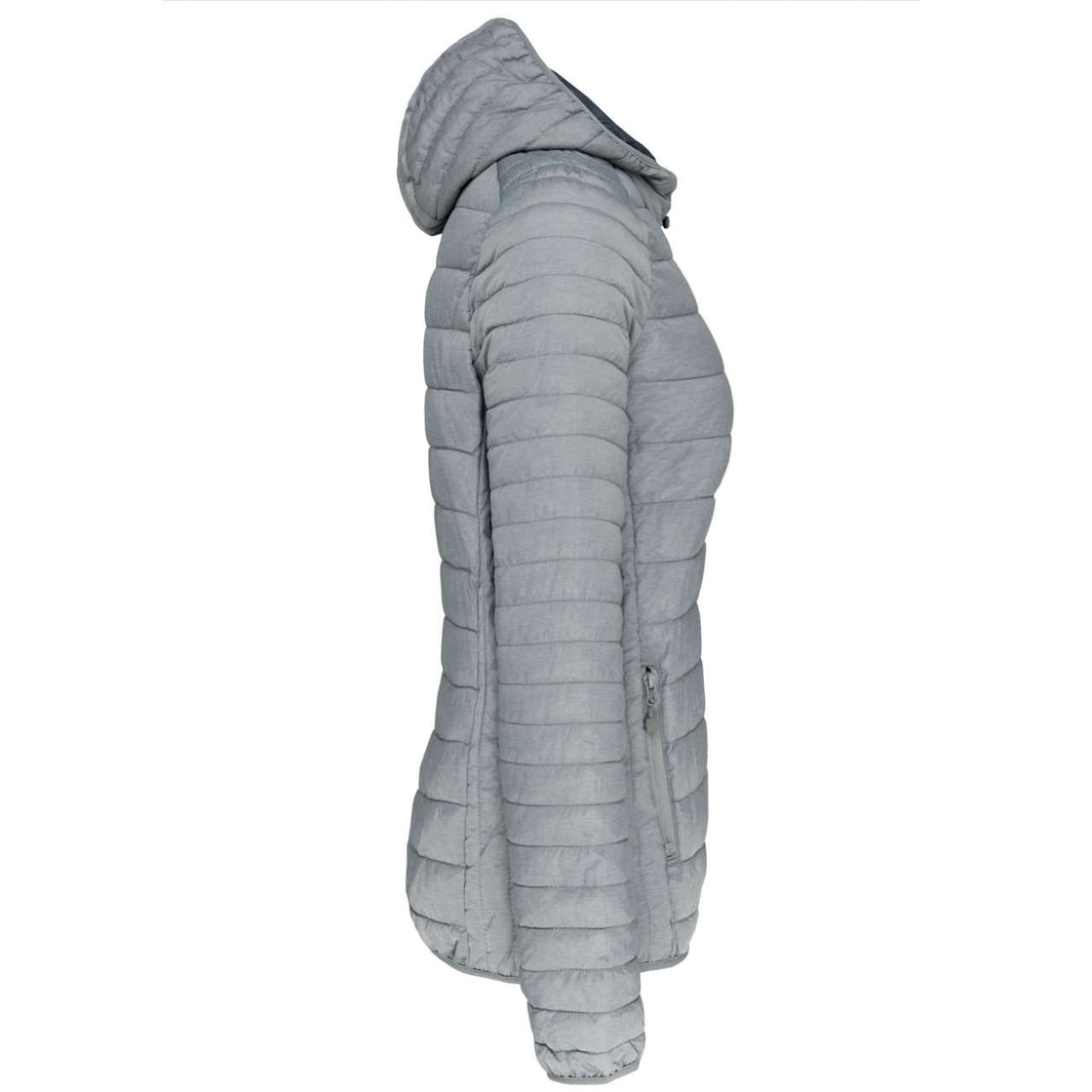 LADIES' LIGHTWEIGHT HOODED PADDED JACKET