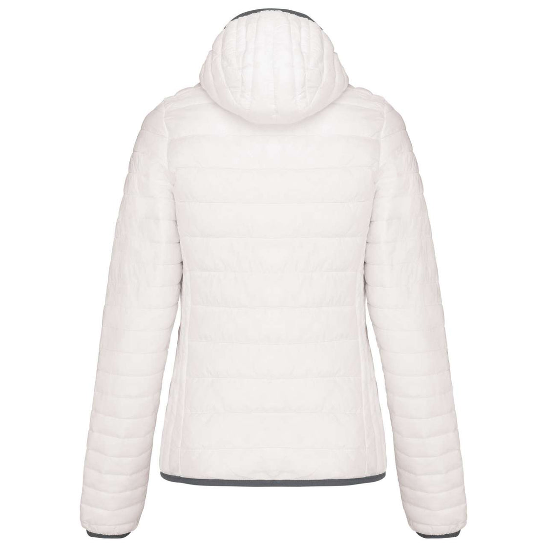 LADIES' LIGHTWEIGHT HOODED PADDED JACKET