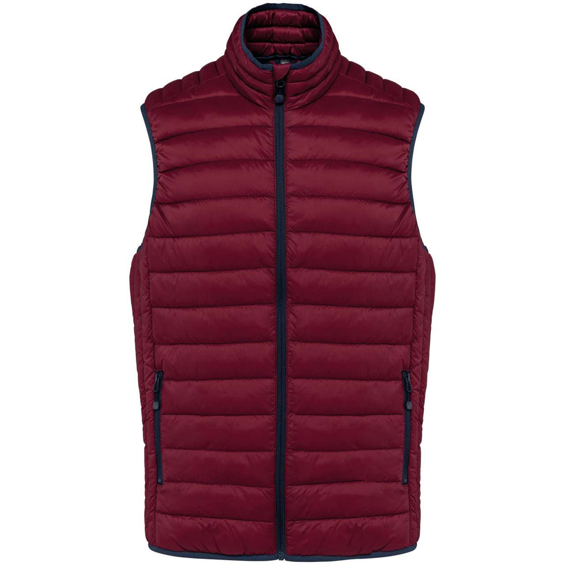 MEN’S LIGHTWEIGHT SLEEVELESS FAKE DOWN JACKET