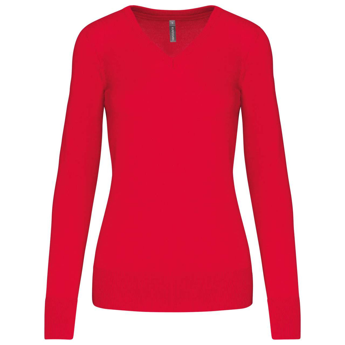 LADIES' V-NECK JUMPER