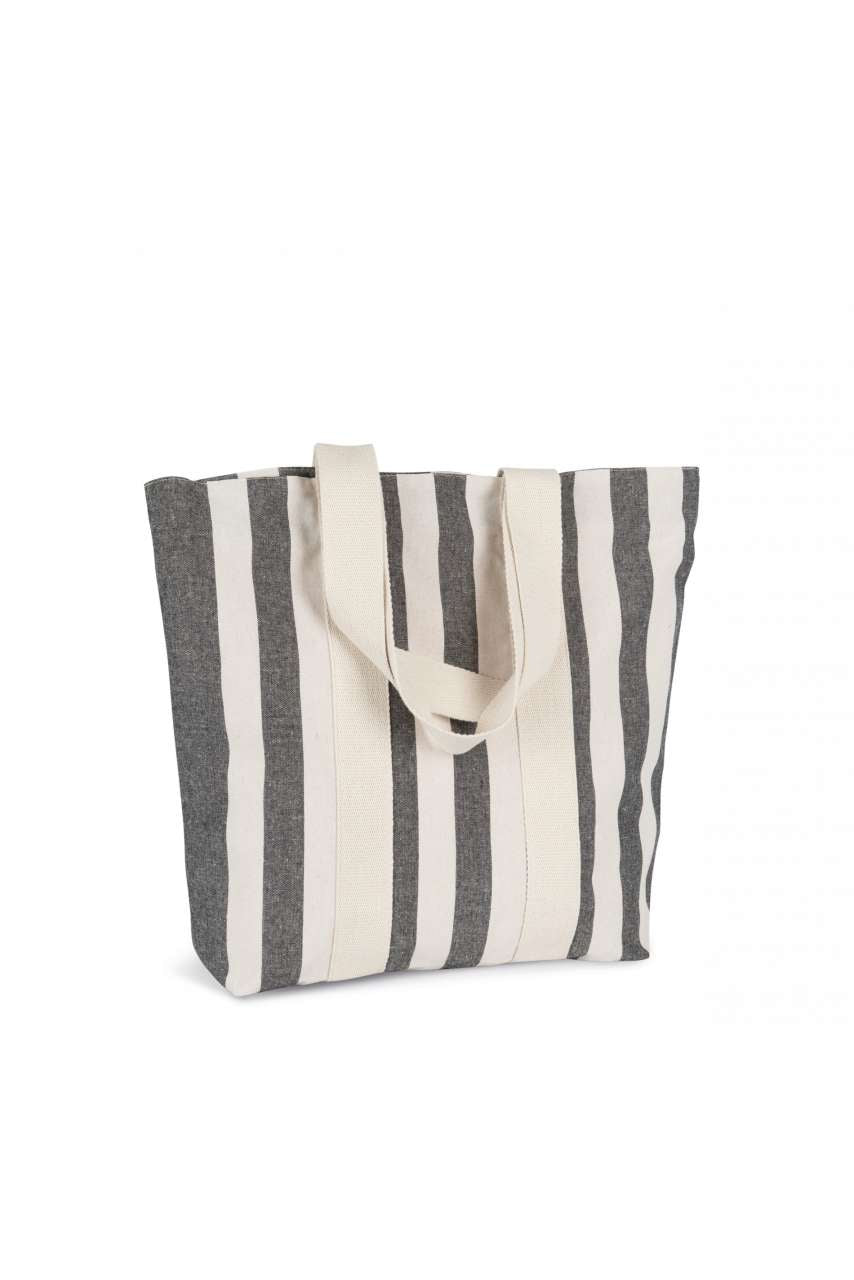 RECYCLED SHOPPING BAG - STRIPED PATTERN