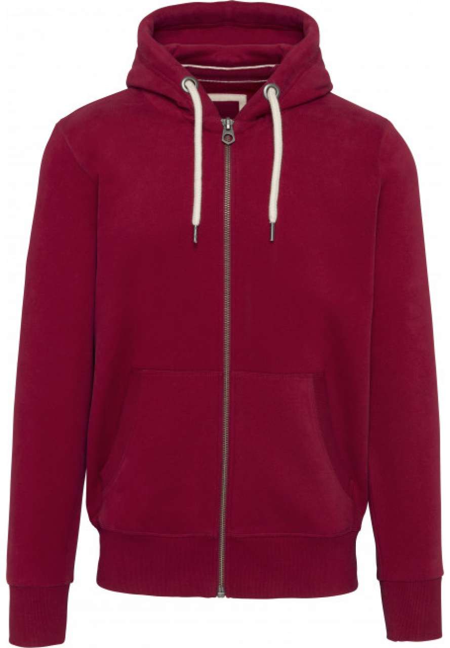 MEN’S VINTAGE ZIPPED HOODED SWEATSHIRT