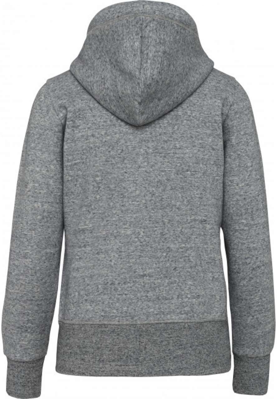 LADIES' VINTAGE ZIPPED HOODED SWEATSHIRT