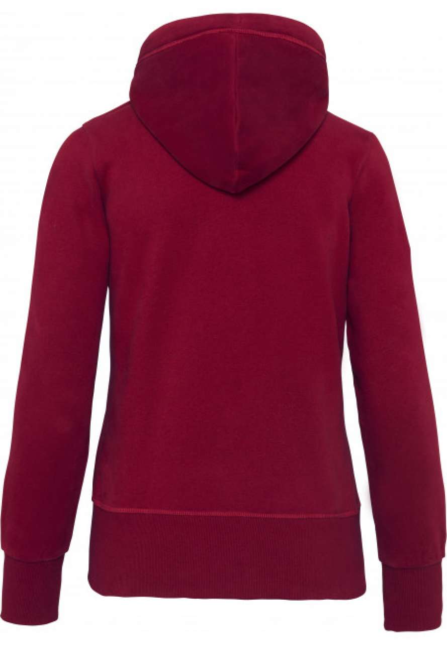 LADIES' VINTAGE ZIPPED HOODED SWEATSHIRT