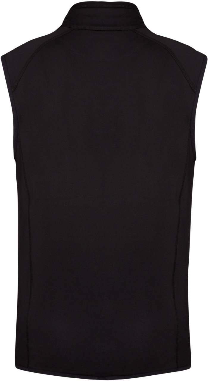 DUAL-FABRIC SLEEVELESS SPORTS JACKET