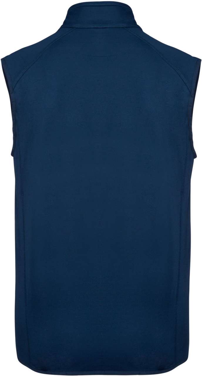 DUAL-FABRIC SLEEVELESS SPORTS JACKET