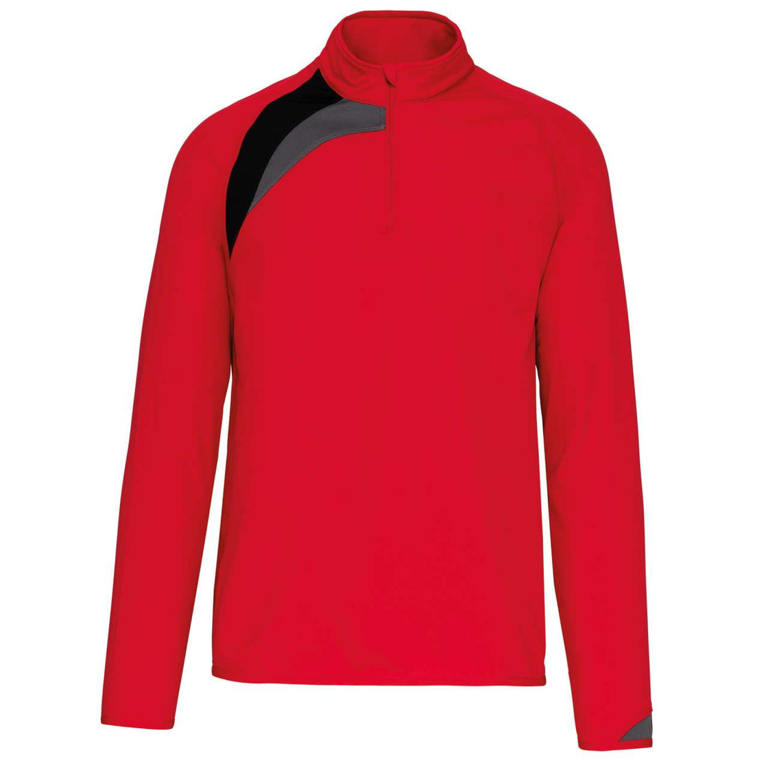 ADULTS' ZIP NECK TRAINING TOP