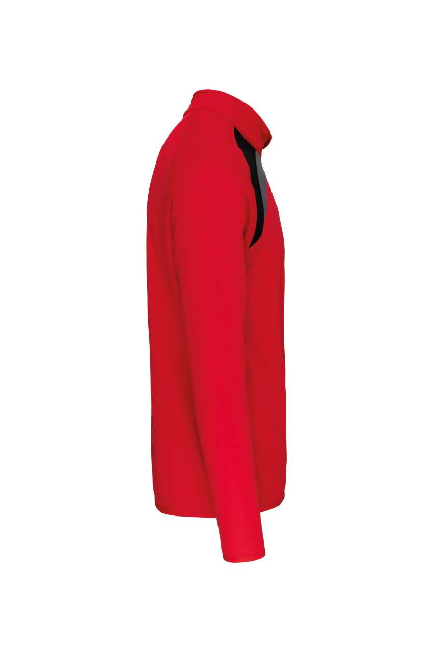 ADULTS' ZIP NECK TRAINING TOP