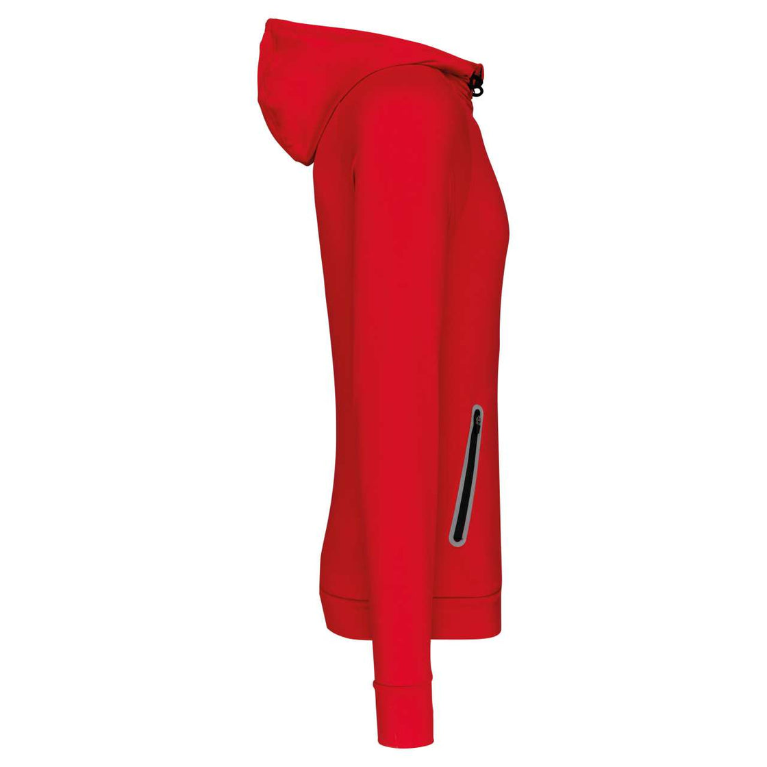 ZIP NECK HOODED SPORTS SWEATSHIRT