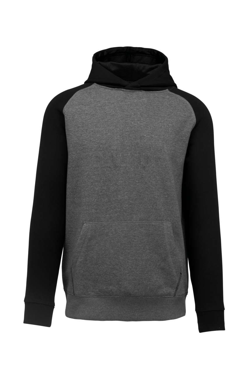 KIDS' TWO-TONE HOODED SWEATSHIRT