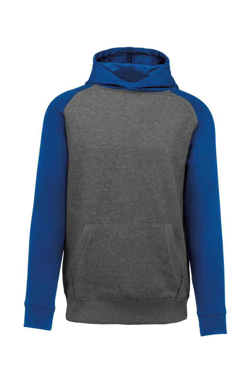KIDS' TWO-TONE HOODED SWEATSHIRT