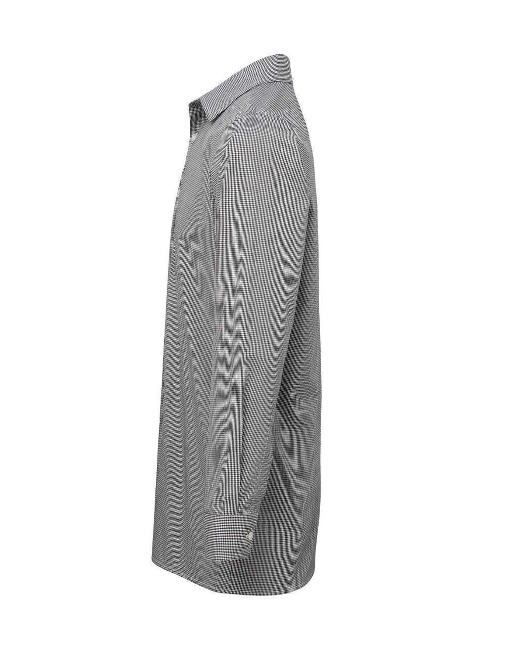 MEN'S LONG SLEEVE GINGHAM COTTON MICROCHECK SHIRT