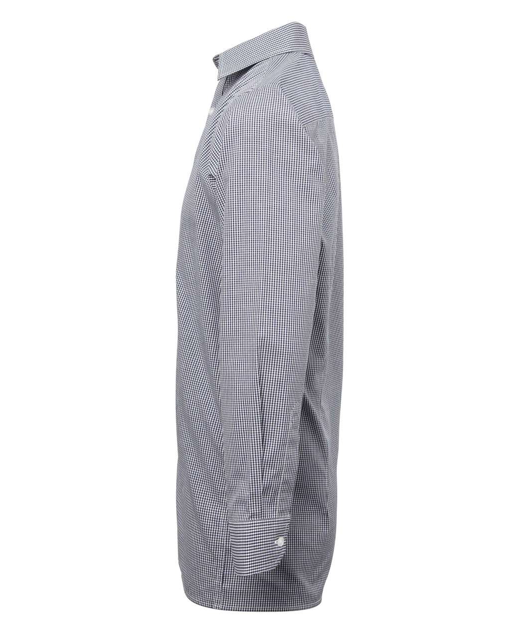 MEN'S LONG SLEEVE GINGHAM COTTON MICROCHECK SHIRT