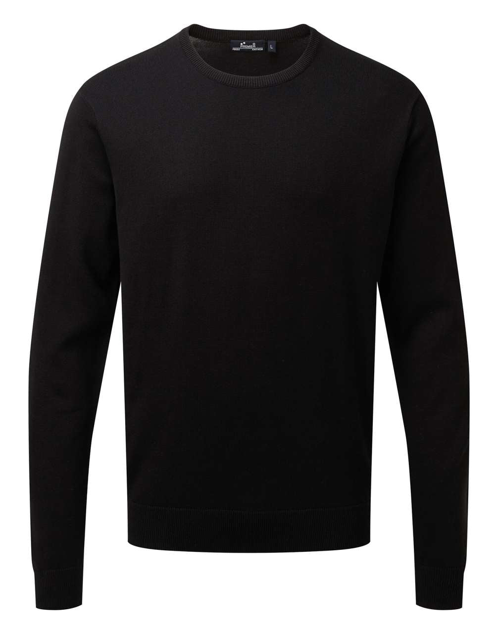MEN'S CREW NECK COTTON RICH KNITTED SWEATER