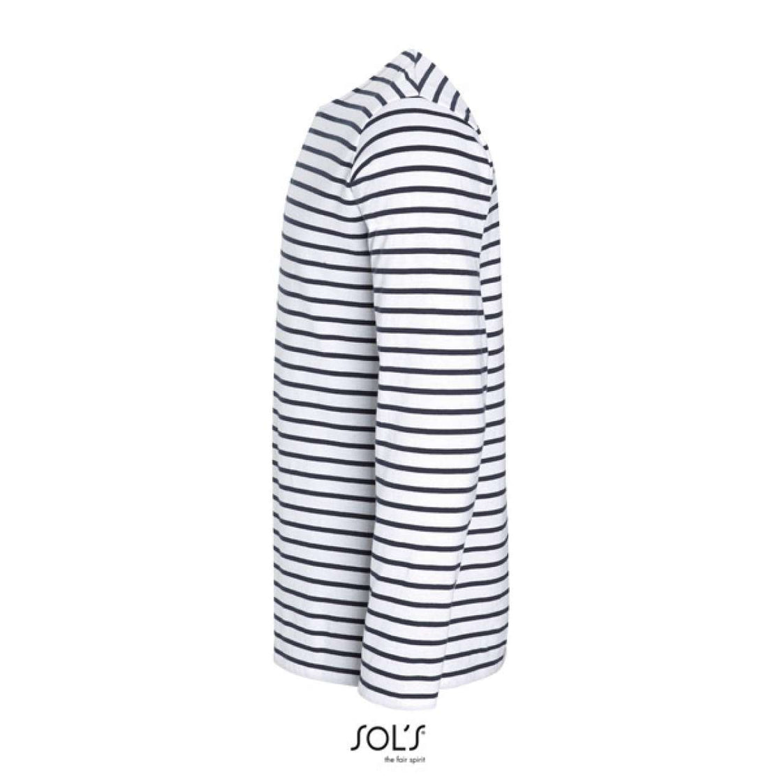 SOL'S MARINE MEN - LONG SLEEVE STRIPED T-SHIRT